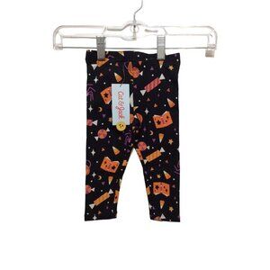 CAT & Jack Girl Leggings Halloween Print Pullover  Size 18 Months Black Orange